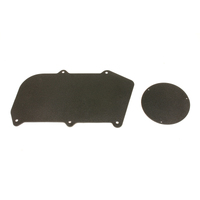 BMR 64-72 A-Body Heater Delete Panel Aluminum (Non-A/C Vehicles Only) - Black Hammertone