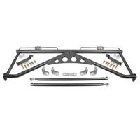 BMR 15-20 Ford Mustang Harness Bar - Black Hammertone