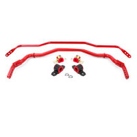 BMR 15-17 S550 Mustang Front & Rear Sway Bar Kit w/ Bushings - Red