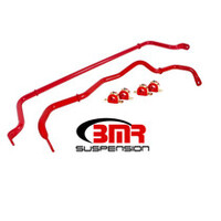 BMR 16-17 6th Gen Camaro Front & Rear Sway Bar Kit w/ Bushings - Red