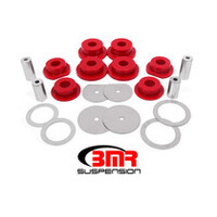 BMR 08-18 Dodge Challenger Aluminum Rear Cradle Bushings Kit - Black Anodized