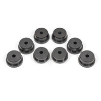 BMR 15-18 Ford Mustang S550 Rear Cradle Bushing Kit w/ Centering Sleeves- Black