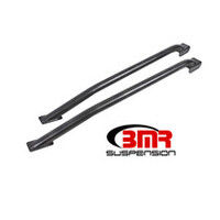 BMR 79-93 Fox Mustang Weld-On Boxed Subframe Connectors (Outside Frame Exhaust) - Black Hammertone