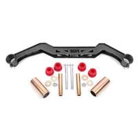 BMR 79-93 Ford Mustang Transmission Crossmember TH350/PG/700R4/C4/C6/AOD/4L60 - Black Hammertone