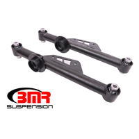 BMR 79-98 Fox Mustang Non-Adj. Lower Control Arms w/ Spherical Bearings - Black Hammertone