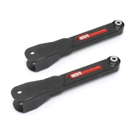 10-15 5th Gen Camaro Rear Non-Adj. Trailing Arms w/ Spherical Bearings - Black Hammertone