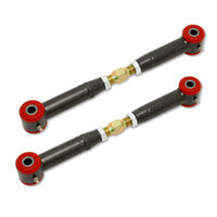 BMR 10-15 5th Gen Camaro Rear Non-Adj. Toe Rods (Polyurethane) - Black Hammertone