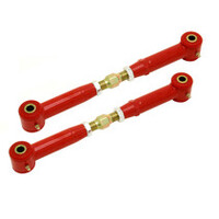 BMR 10-15 5th Gen Camaro Rear Non-Adj. Toe Rods (Polyurethane) - Red