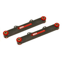 BMR 10-15 5th Gen Camaro Rear Adj. Toe Rods (Polyurethane) - Black Hammertone