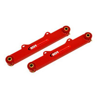 BMR 10-15 5th Gen Camaro Rear Adj. Toe Rods (Polyurethane) - Red