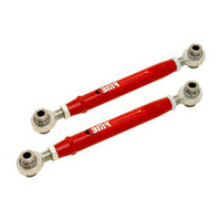 BMR 10-15 5th Gen Camaro Rear Adj. Rod Ends Toe Rods - Black Hammertone