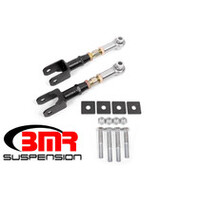 BMR 15-17 S550 Mustang Rear On-Car Adj. Rod Ends Toe Rods - Red