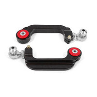 BMR 15-21 S550 Mustang Billet Aluminum Camber Links Adjustable (Delrin/Rod ends) - Black Anodized