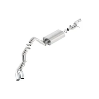 Borla Touring Cat Back 15-16 GMC Denali 6.2L V8 2.75in, 2.25in Dual Same Side Exit 4in Tips Exhaust