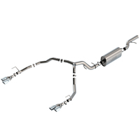 Borla 21-22 Chevrolet Tahoe 6.2L V8 2/4WD 4DR Brushed T-304 Stainless Steel Touring Cat-Back Exhaust