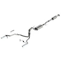 Borla F-150 2021 5.0L 4dr CC SB EC STB Lariat/KR/Platinum/LTD 3/2.25 SRE Cat-Back Touring CHR Tips