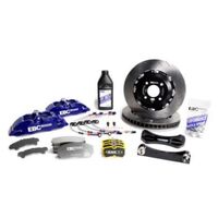 EBC Racing 01-13 Mini Cooper S R53/R56 1.6L Blue Apollo-4 Calipers 330mm Rotors Front Big Brake Kit