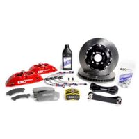 EBC Racing 01-13 Mini Cooper S R53/R56 1.6L Red Apollo-4 Calipers 330mm Rotors Front Big Brake Kit