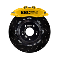 EBC Racing 17-21 Honda Civic Type-R (FK8) Yellow Apollo-6 Calipers 380mm Rotors Front Big Brake Kit