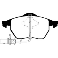 EBC 00-01 Volkswagen Passat 1.8 Turbo Greenstuff Front Brake Pads