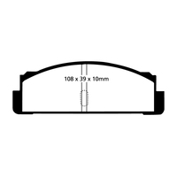 EBC 68-83 Fiat 124 1.6 Greenstuff Rear Brake Pads