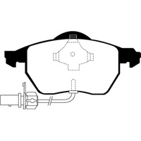 EBC 02-08 Volkswagen Passat 1.8 Turbo Greenstuff Front Brake Pads