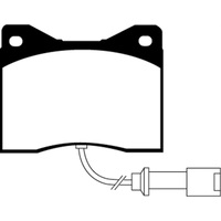 EBC 78-82 BMW M1 3.5 Redstuff Front Brake Pads