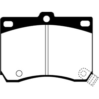 EBC 91-96 Ford Escort 1.8 Redstuff Front Brake Pads