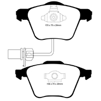 EBC 04-08 Audi S4 4.2 Bluestuff Front Brake Pads