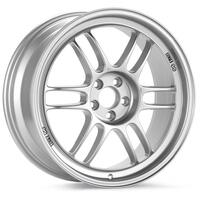 Enkei RPF1 15x7 4x100 41mm Offset 73mm Bore Silver Wheel Honda & Acura 4-Lug/02-06 Mini