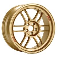 Enkei RPF1 17x8 5x114.3 45mm Offset 73mm Bore Gold Wheel 05-07 STI/06-10 Civic Si