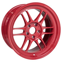 Enkei RPF1 17x9 5x114.3 22mm Offset 73mm Bore Competition Red Wheel