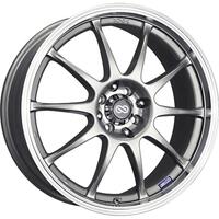 Enkei J10 16x7 5x108/115 38mm Offset 72.6mm Bore Dia Silver w/ Machined Lip Wheel