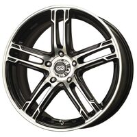 Enkei FD-05 16x7 5x114.3 38mm Offset 72.6 Bore Dia Black Machined Wheel