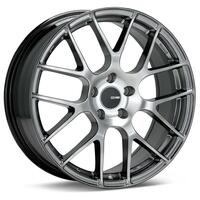 Enkei Raijin 19x8.5 38mm Offset 5x120 Bolt Pattern 72.6 Hub Bore Hyper Silver Wheel