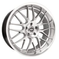 Enkei Lusso 20x9.5 35mm Offset 5x120 Bolt Pattern 72.6 Bore Hyper Silver Wheel