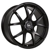 Enkei M52 17x7.5 38mm Offset 5x108 Bolt Pattern 72.6mm Bore Dia Matte Black Wheel