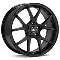 Enkei M52 18x8 45mm Offset 5x112 Bolt Pattern 72.6mm Bore Dia Matte Black Wheel