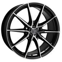 Enkei DRACO 17x7.5 5x114.3 38mm Offset 72.6mm Bore Black Machined Wheel