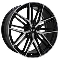 Enkei Phantom 18x8 5x108 40mm Offset 72.6mm Bore Black Machine Wheel