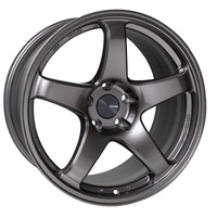 Enkei PF05 16x7 4x100 45mm Offset 75mm Bore Dark Silver Wheel