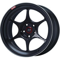 Enkei PF06 18x10in 5x114.3 BP 25mm Offset 75mm Bore Black Machined Wheel