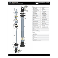 Fox External 0.300 W x 7.200 TLG x 0.050 TH Dia. 2.310 Bore Turcite 47 Step Cut