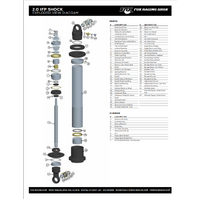 Fox Replacement Hose - 1/8-27 MNPT x 7/16-20 O Ring Boss 12.00 TLG - Off Road Only