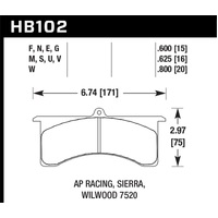 Hawk Black Motorsports Brake Pads