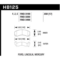 Hawk 84-93 Ford Mustang Blue 9012 Race Front Brake Pads