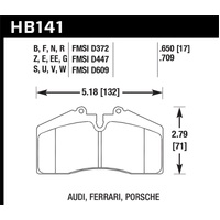 Hawk 1986-1991 Porsche 928 CS HPS 5.0 Front Brake Pads