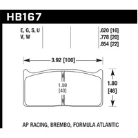 Hawk AP Racing  DTC-60 Race Brake Pads