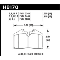 Hawk 91-96 Porsche 911 HPS 5.0 Performance Street Rear Brake Pads