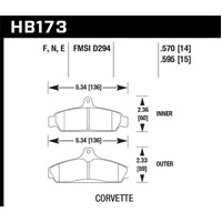 Hawk HP+ Street Brake Pads